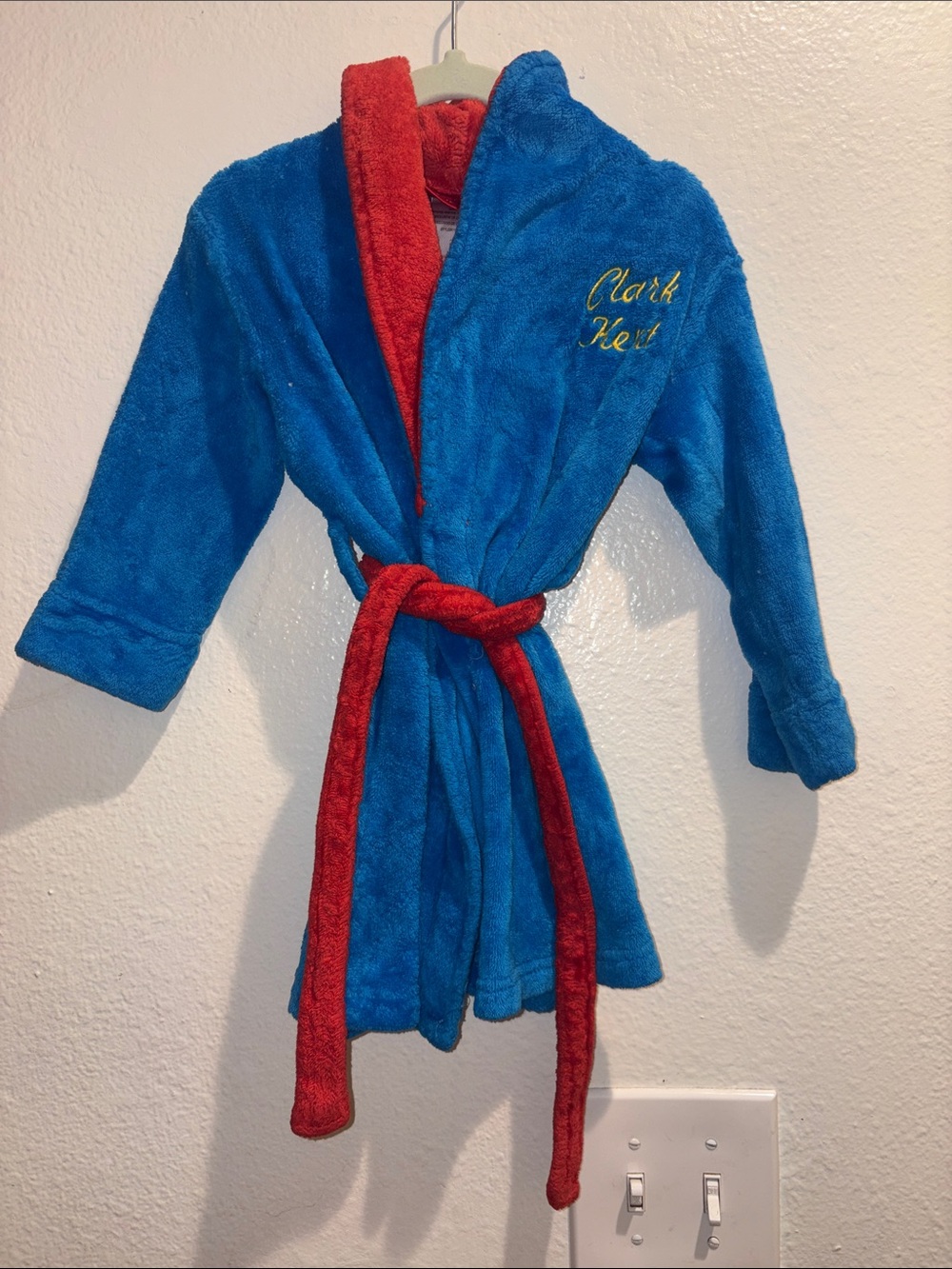 Superman Kids Plush Robe with Embroidery